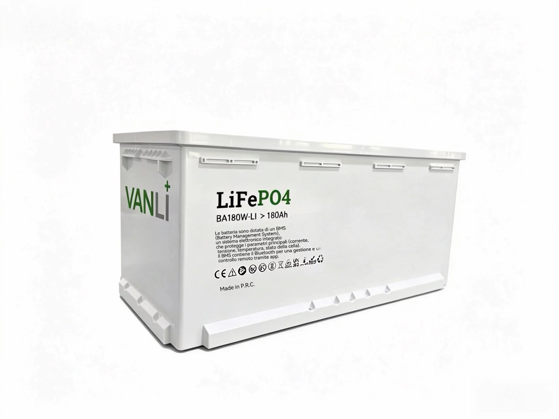 Vanli -12.8V200 Batterie au phosphate de fer lithium 12.8V200Ah